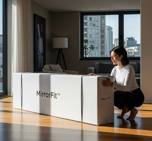 MirrorFit™ Touch – AI Smart Fitness Mirror with Real-Time Coaching